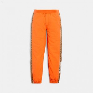 Coach Track Joggers - Men's Jogger - Orange / Brown Multicolor | EWUC7071