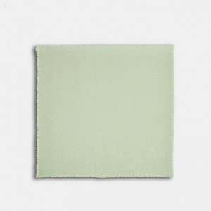 Coach Horse And Carriage Print Oversized Square Scarf - Women's Scarves - Pale Pistachio | FGNQ8765