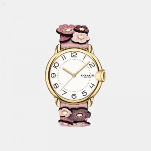 Coach Arden Watch,36 Mm - Women's Watches - Pink Multicolor | JBXG2691