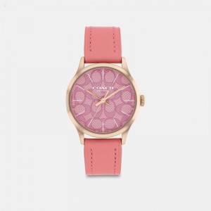 Coach Ruby Watch,32 Mm - Women's Watches - Pink | THAA3650