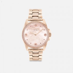 Coach Greyson Watch,36 Mm - Women's Watches - Rose Gold | LWOL4005