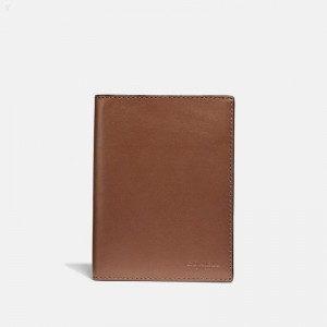 Coach Passport Case - Men's Accessories - Saddle | NGDJ4992