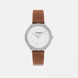 Coach Rayden Watch,32 Mm - Women's Watches - Saddle | TMRR3087