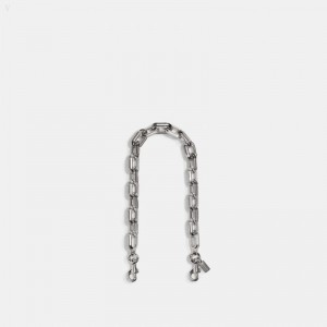 Coach Link Chain Strap - Men's Accessories - Silver | MUGP0357
