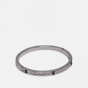Coach Coach Stone Bangle - Women's Jewelry - Silver | BOMP3720