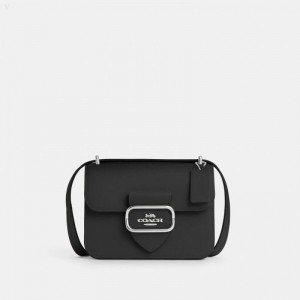 Coach Morgan Square Crossbody - Women's Crossbody Bags - Silver / Black | SWAE6229