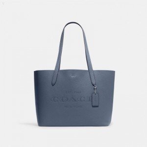 Coach Cameron Tote - Women's Tote Bags - Silver / Chambray | BJYX8836