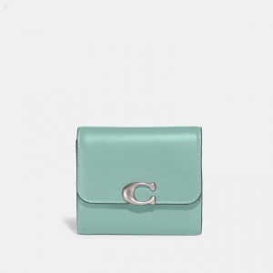 Coach Bandit Wallet - Women's Wallets - Silver / Faded Blue | XGYW9741