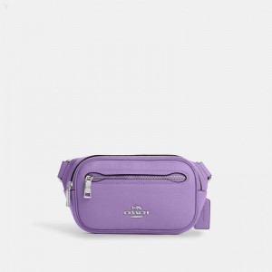 Coach Mini Belt Bag - Women's Crossbody Bags - Silver / Iris | WTYY0291