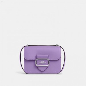 Coach Morgan Square Crossbody - Women's Crossbody Bags - Silver / Iris | ABXK2566