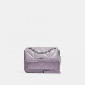 Coach Klare Crossbody 25 With Puffy Diamond Quilting - Women's Crossbody Bags - Silver / Mist | KTAR4719