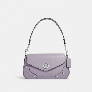 Coach Millie Shoulder Bag - Women's Shoulder Bags - Silver / Mist | AQDG1789