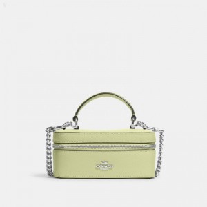 Coach Train Case Crossbody - Women's Crossbody Bags - Silver / Pale Light Green | RZNM5044