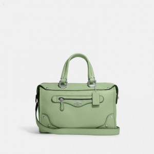 Coach Millie Satchel - Women's Satchel Bags - Silver / Pale Pistachio | JVSQ4320