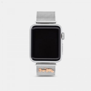 Coach Apple Watch® Strap,38 Mm And 40 Mm - Men's Watches - Stainless Steel | MKFQ1778