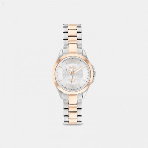 Coach Libby Watch,26 Mm - Women's Watches - Two Tone | UJUH2112